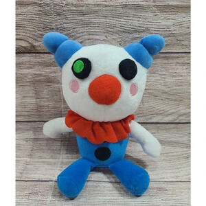 PhatMojo Roblox Piggy Plush Clowny Stuffed Animal Series 1 Blue White Red 9"